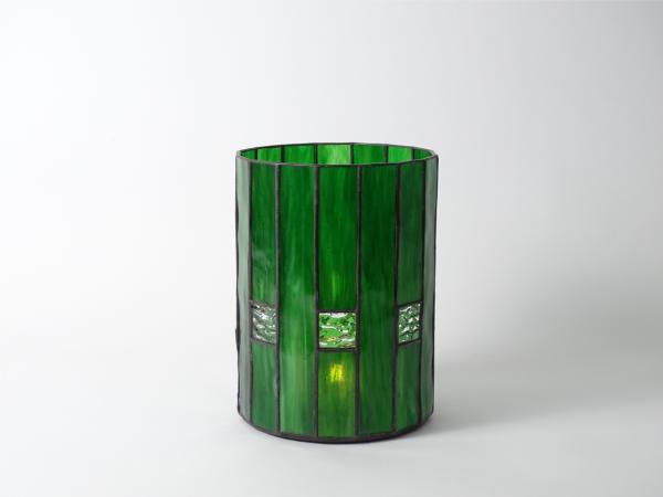 Candle Holder CHALET Green Light Green, 6 x 8"